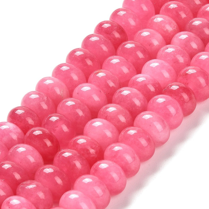 Tira de jade natural de 10 mm para joyería