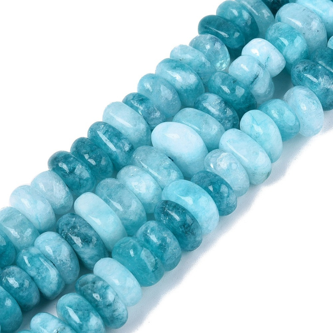 Tira de cuentas de cuarzo natural tipo nugget de 13 mm para joyería