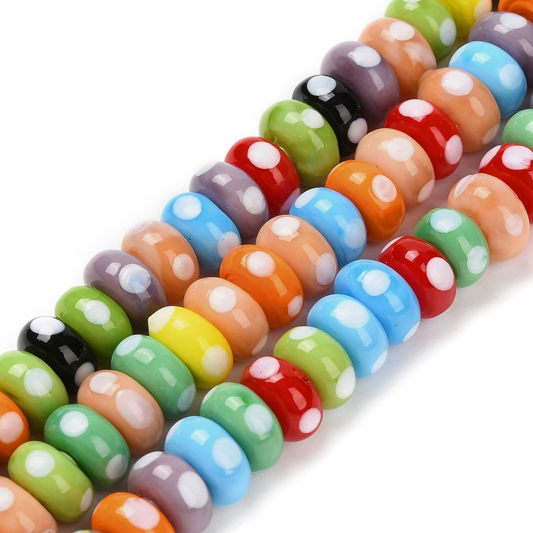 Tira de cuentas de murano de 10 mm para joyería