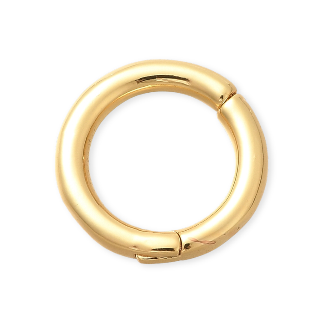 Broche circular de chapa de oro