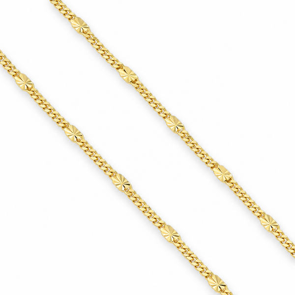 Cadena de chapa de oro