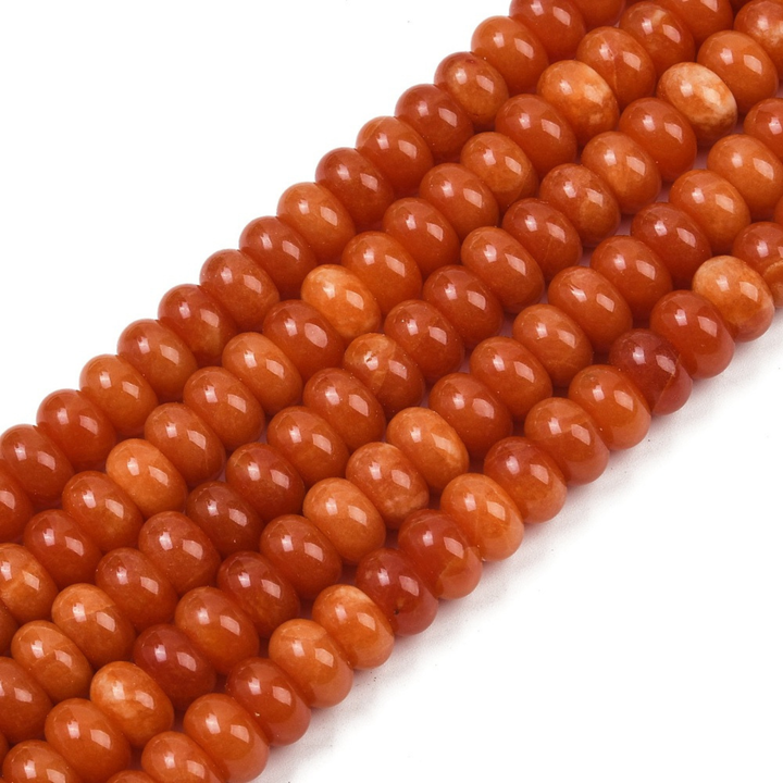 Tira de jade natural de 10 mm para joyería