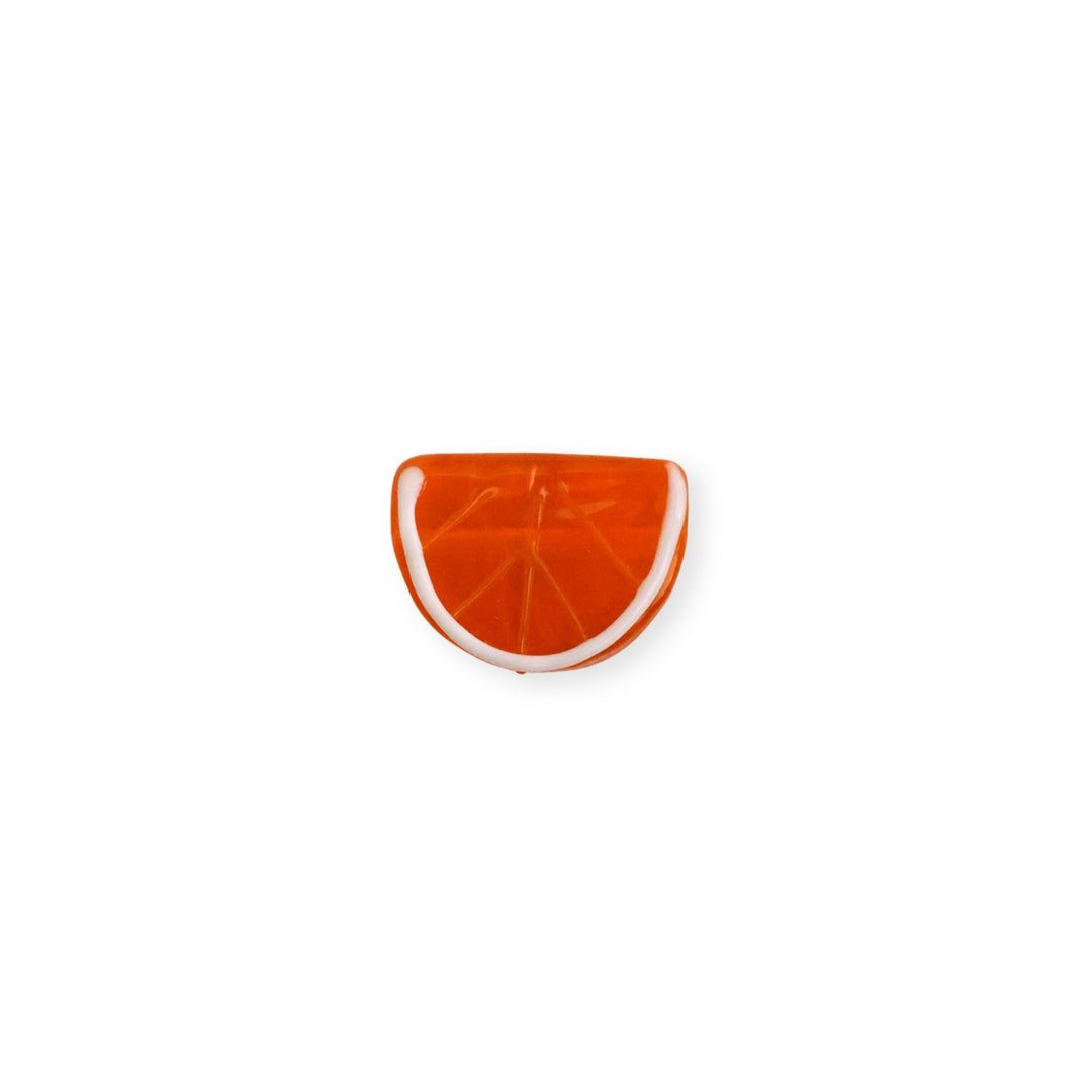 Separador de murano en forma de naranja con acabado brillante y realista