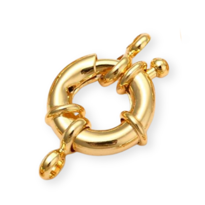 Broche marinero de chapa de oro
