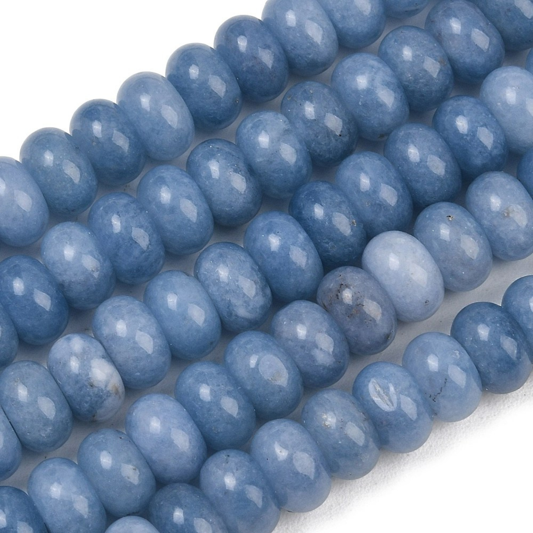 Tira de jade natural de 10 mm para joyería
