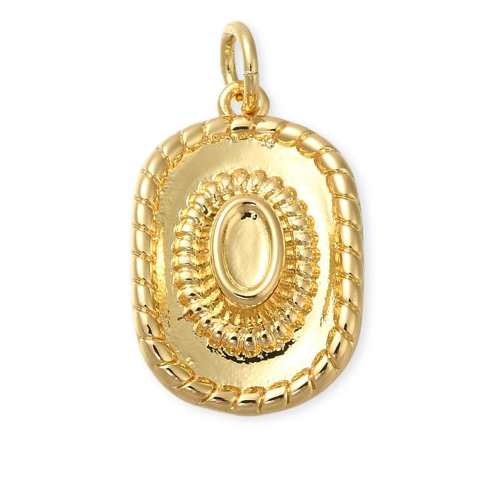 Dije de sombrero de chapa de oro 
