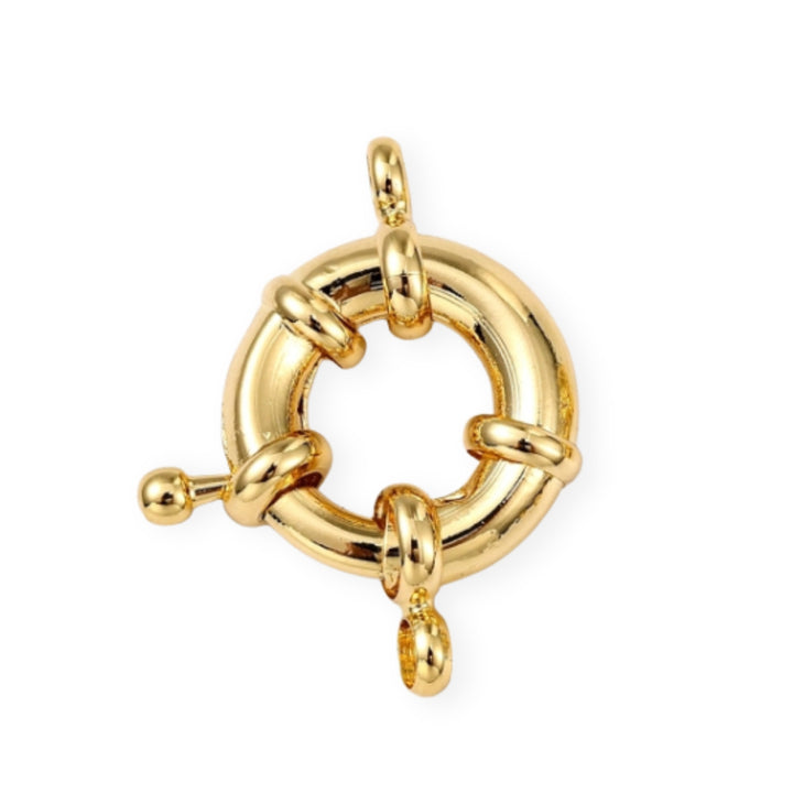 Broche tipo marinero de chapa de oro