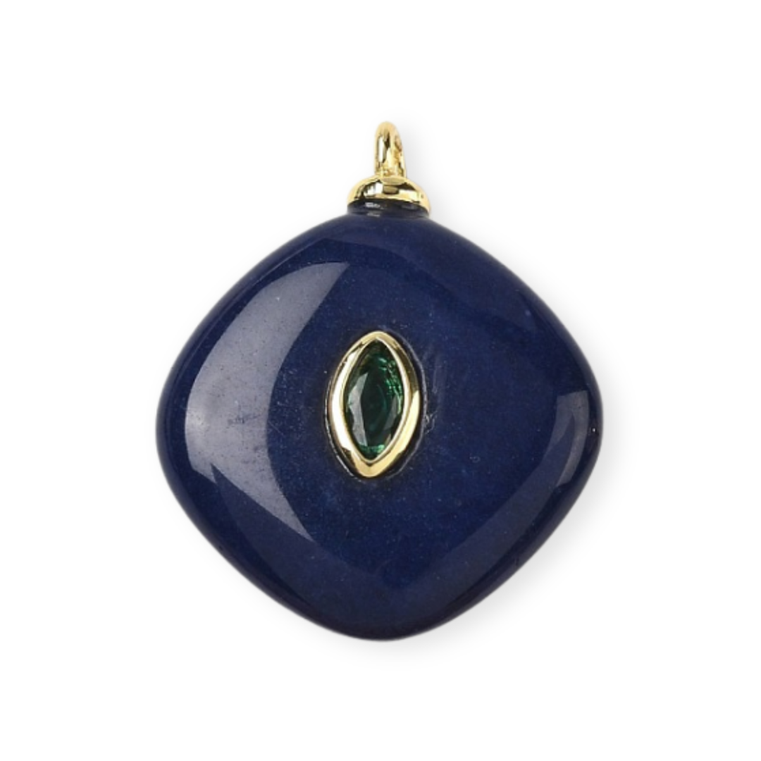 Dije de piedra natura con zirconia