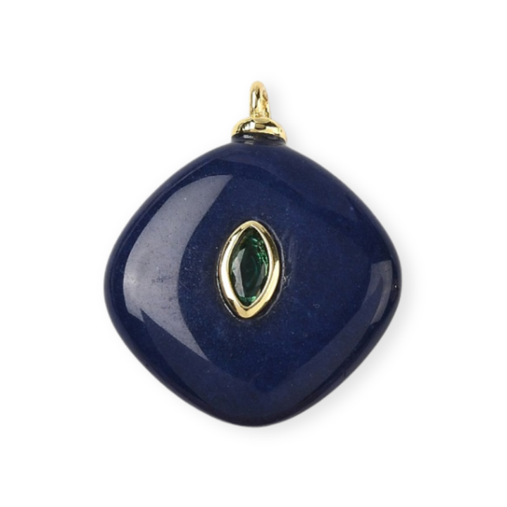 Dije de piedra natura con zirconia