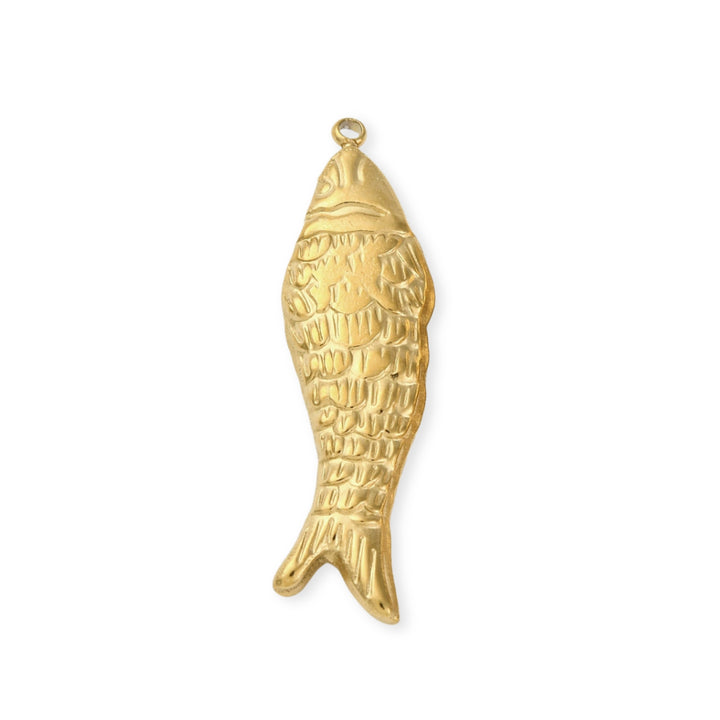 Dije de pez de acero inoxidable