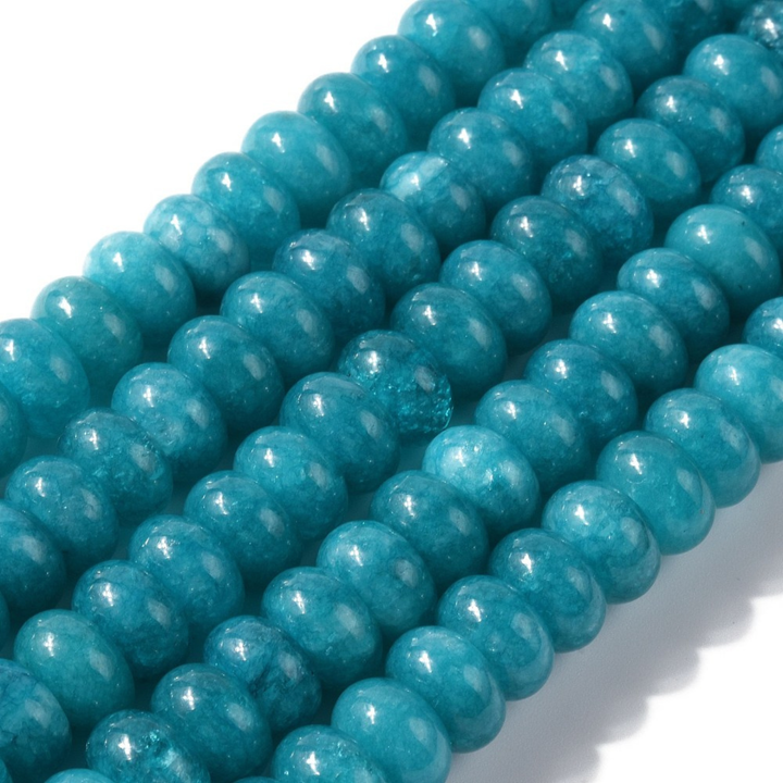 Tira de jade natural de 10 mm para joyería