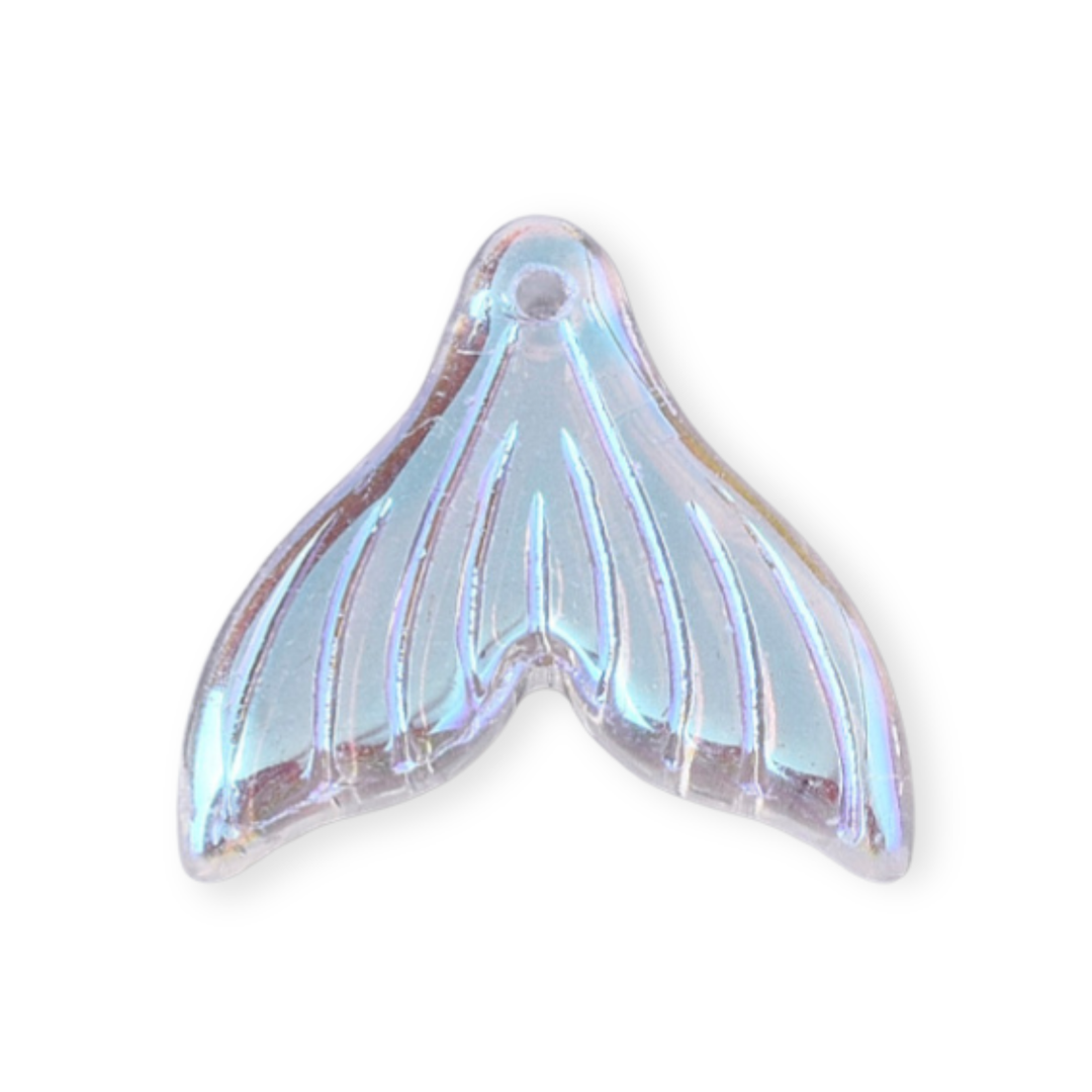 Dije de aleta de sirena de cristal