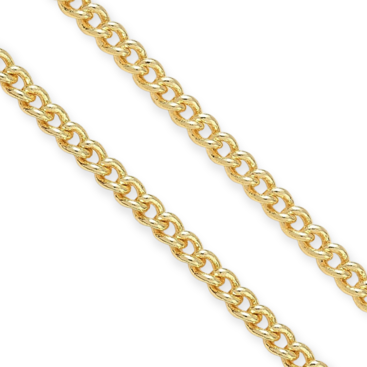 Cadena de chapa de oro