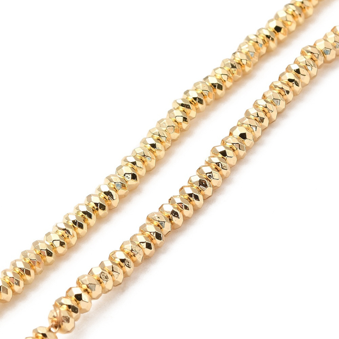 Tira de hematita de 4 mm para joyería