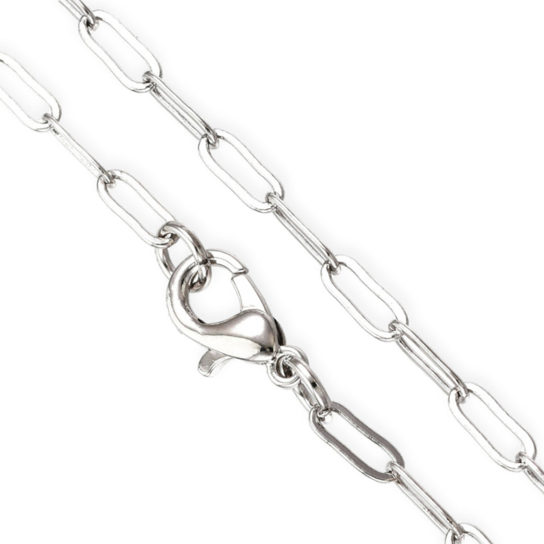 Cadena de chapa de oro con broche tipo perico