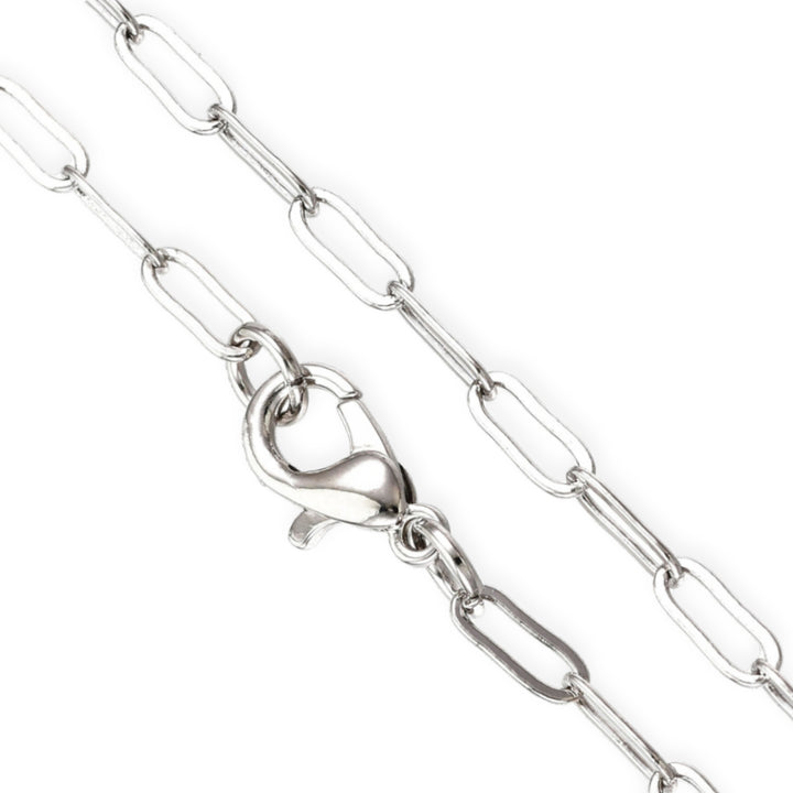 Cadena de chapa de oro con broche tipo perico