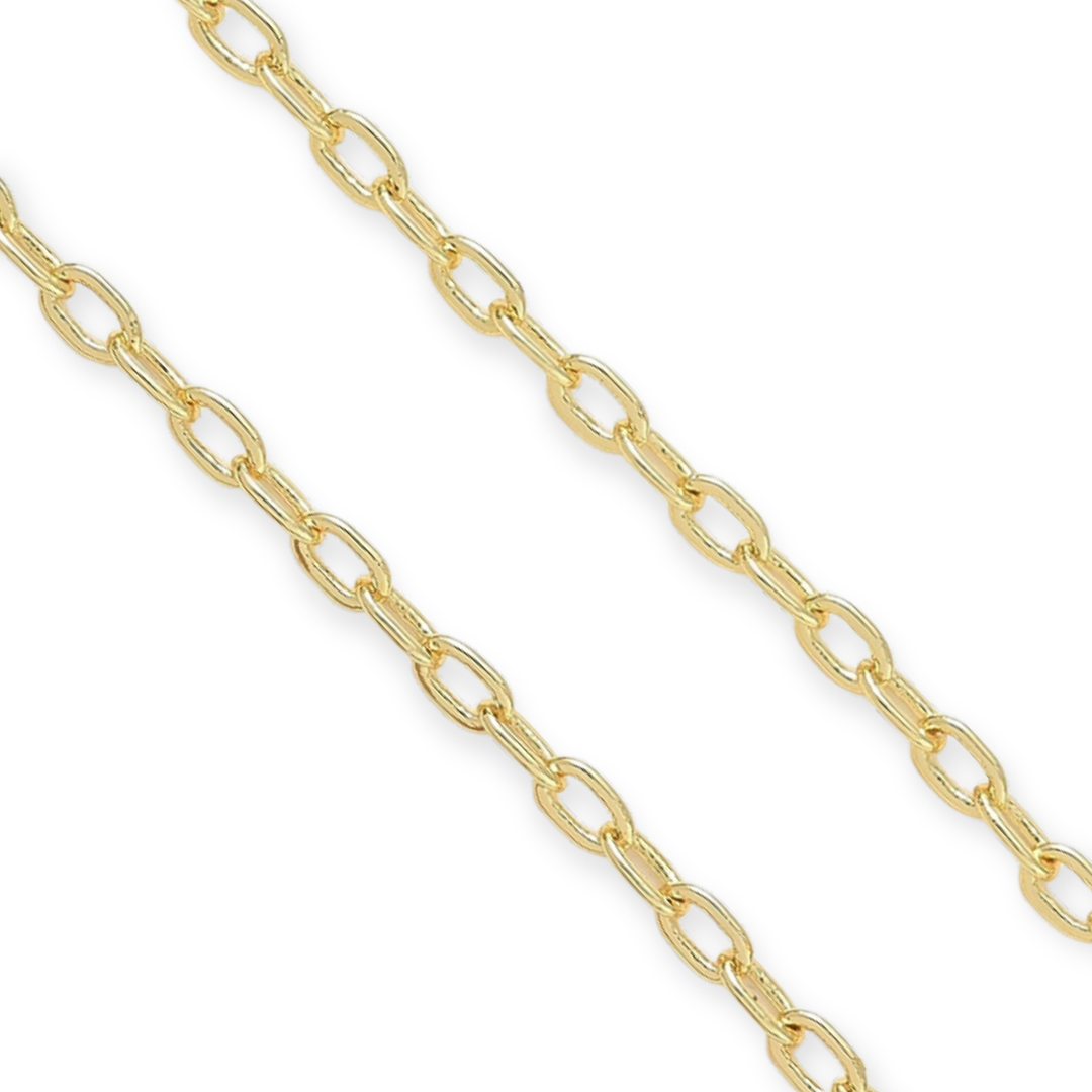 Cadena de chapa de oro