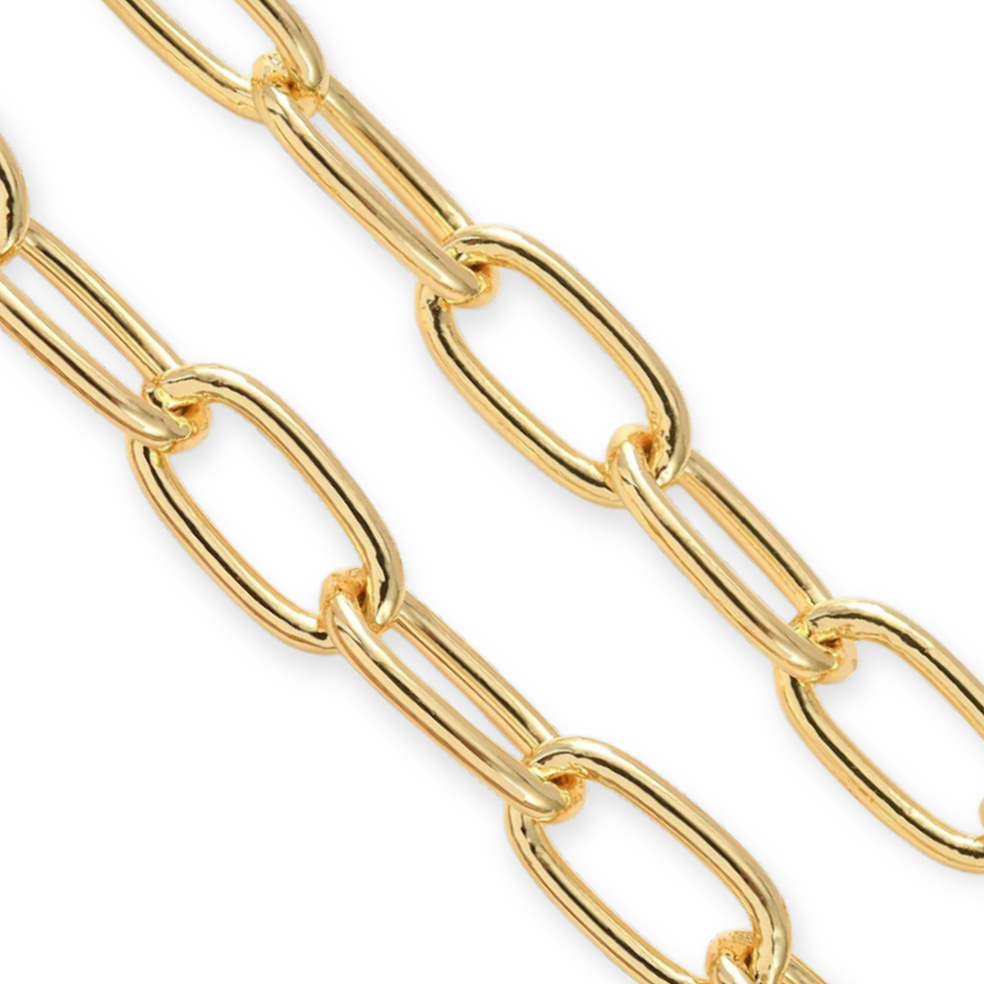 Cadena de chapa de oro