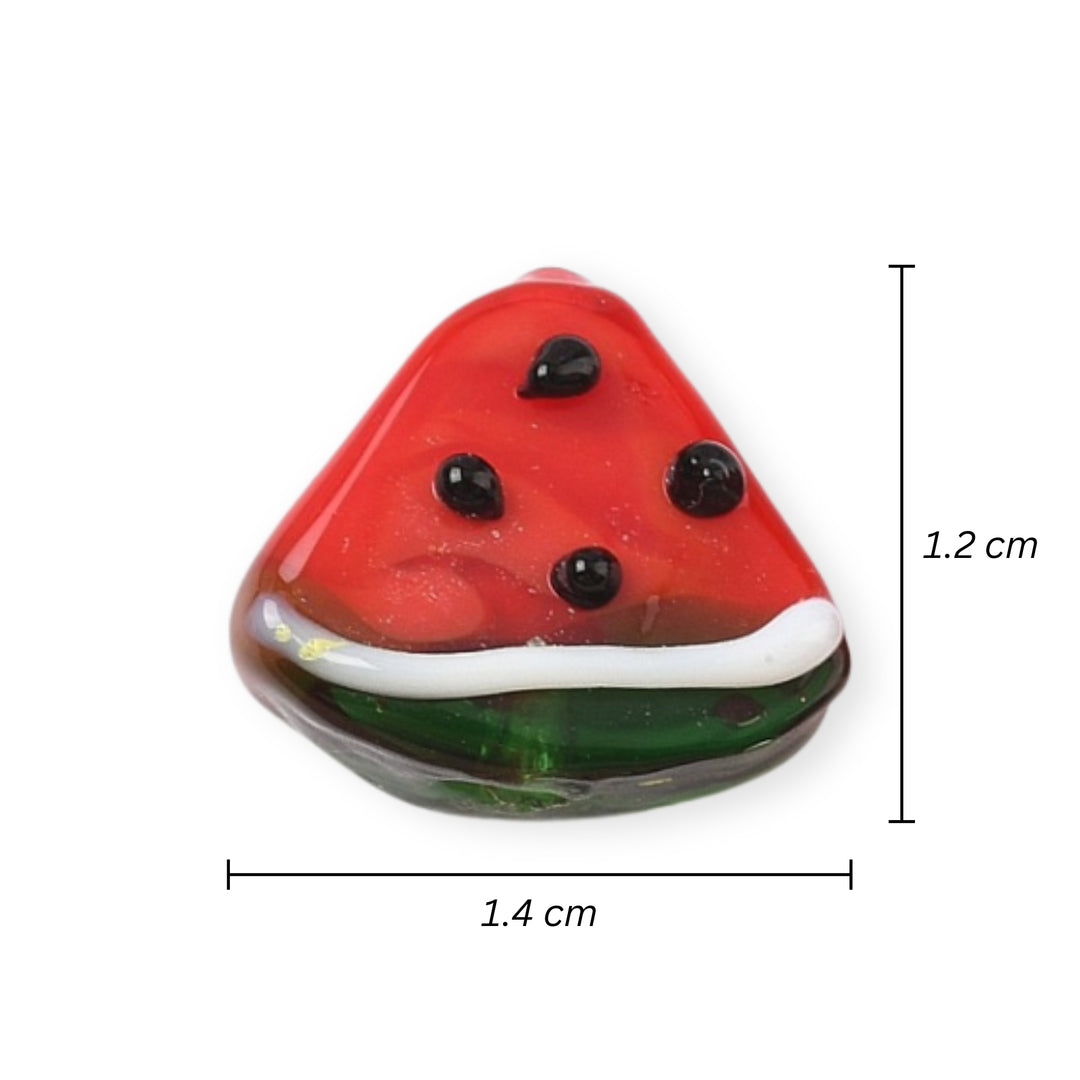 Medidas para Separador de murano en forma de sandía con detalles realistas y colores vibrantes