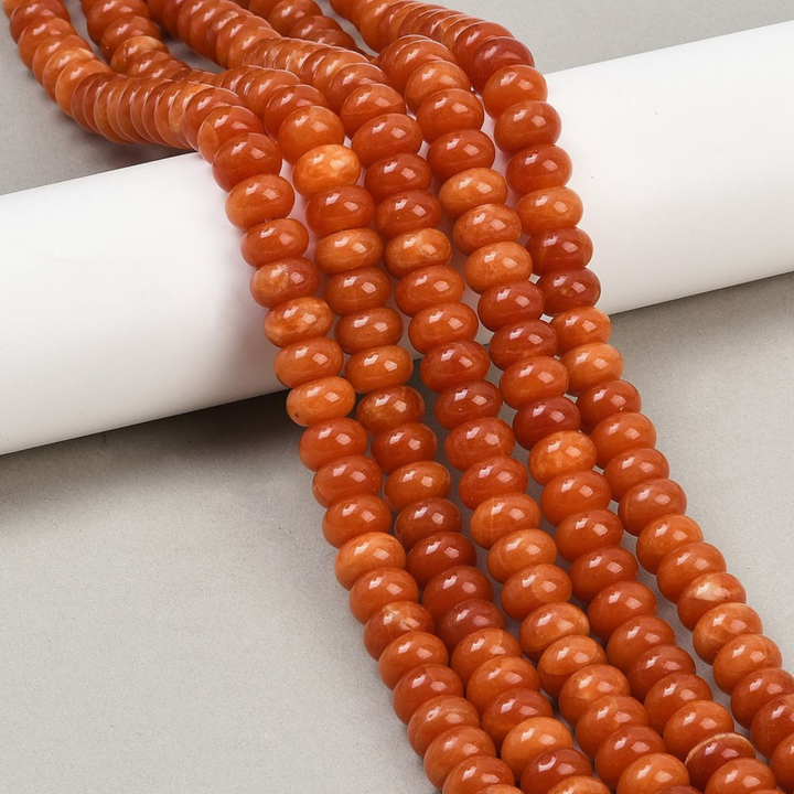 Tira de jade natural de 10 mm para joyería