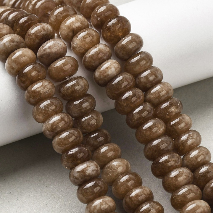 Detalles de Tira de jade natural de 10 mm para joyería