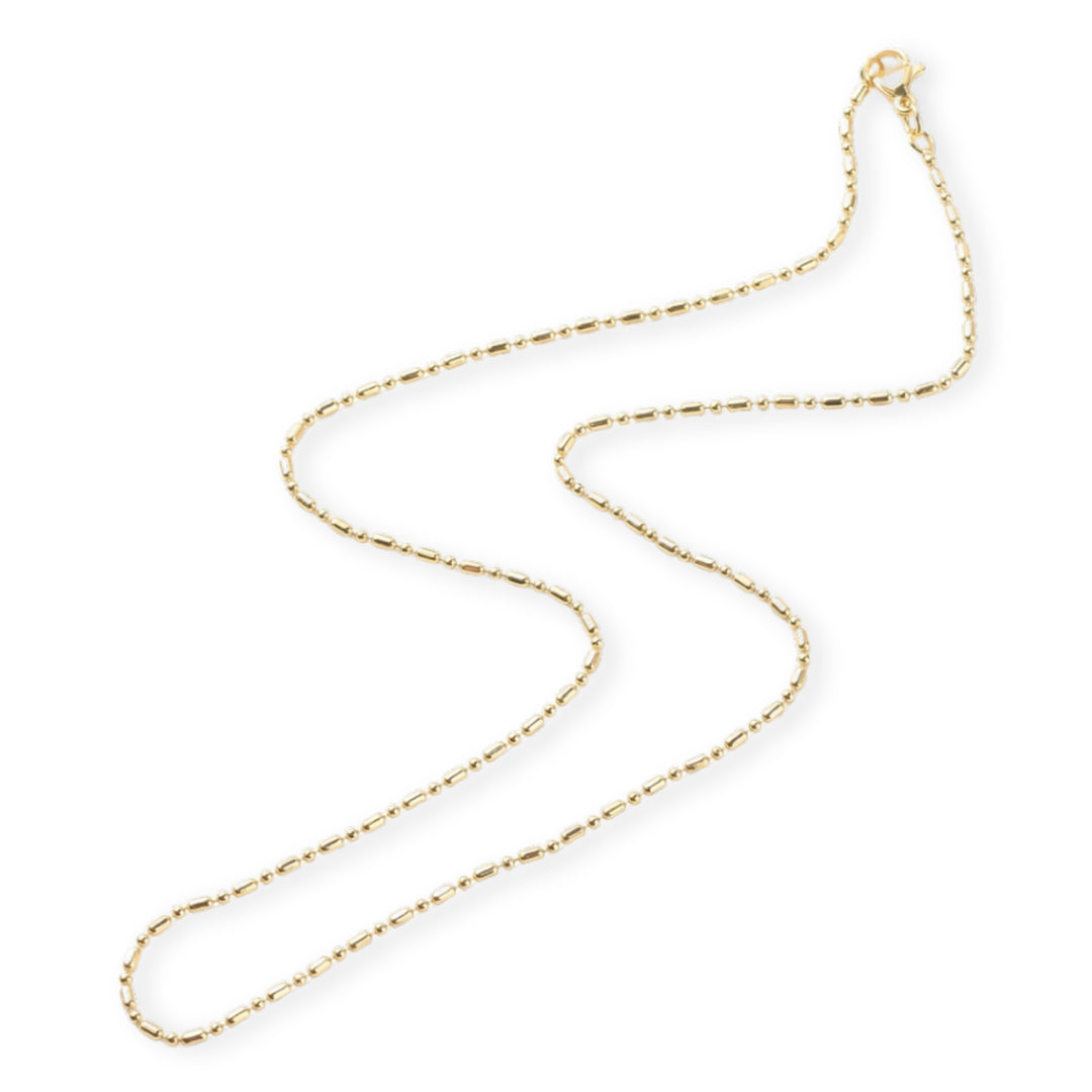 Detalles de Cadena de chapa de oro con broche tipo perico