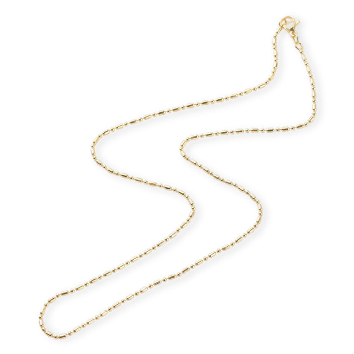 Detalles de Cadena de chapa de oro con broche tipo perico