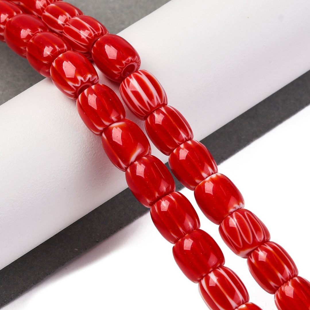 Tira de cuentas de murano de 7.5 mm para joyería