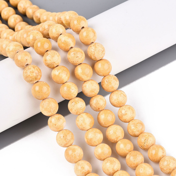 Tira de fósil sintético de 8.5 mm para joyería
