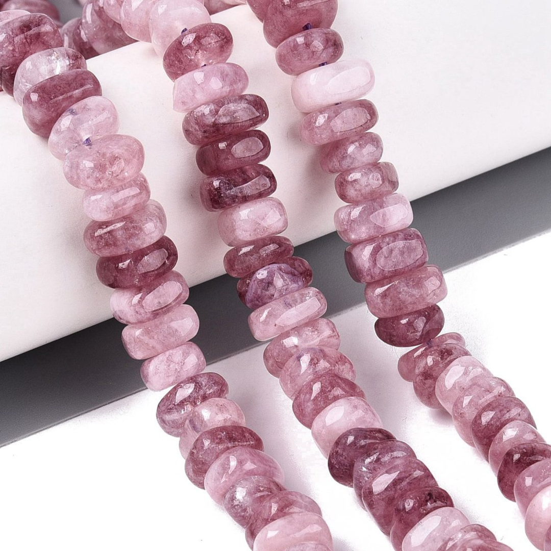 Tira de cuentas de cuarzo natural tipo nugget de 13 mm para joyería