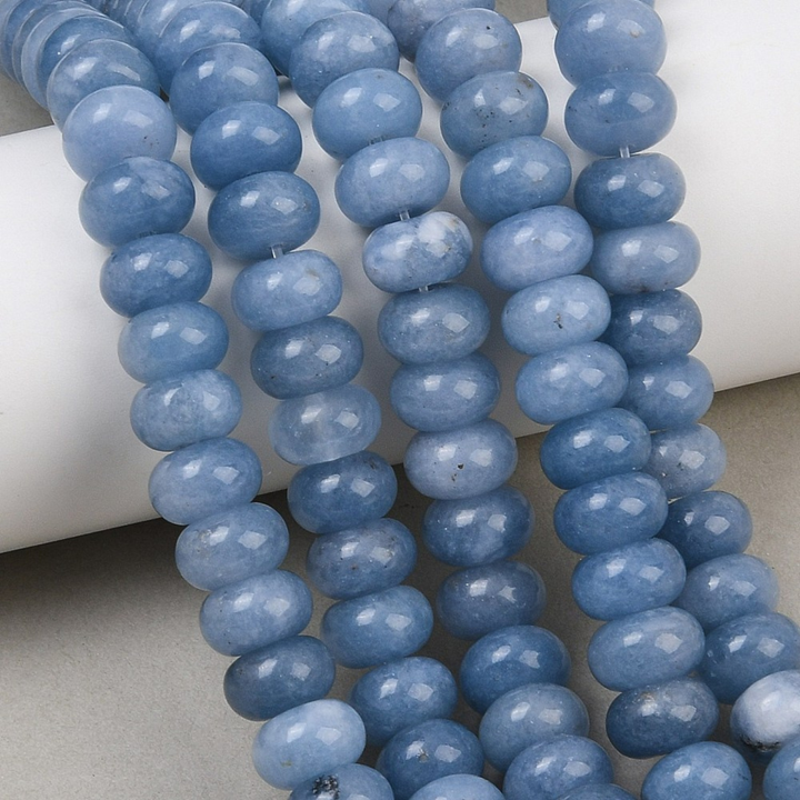 Tira de jade natural de 10 mm para joyería