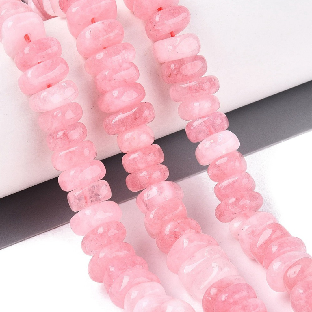 Tira de cuentas de cuarzo natural tipo nugget de 13 mm para joyería