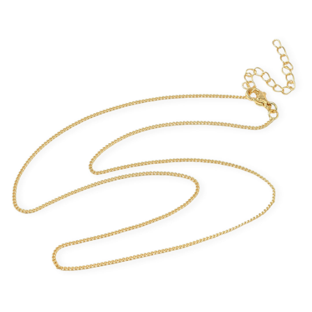 Detalles de Cadena de chapa de oro con broche tipo perico