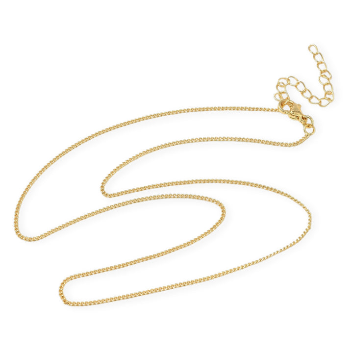 Detalles de Cadena de chapa de oro con broche tipo perico