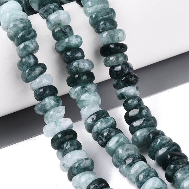 Tira de cuentas de cuarzo natural tipo nugget de 13 mm para joyería