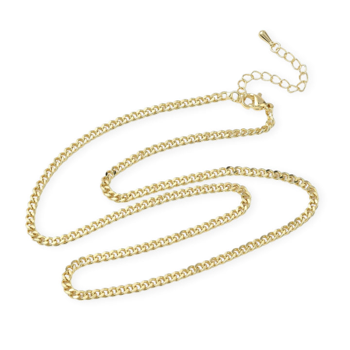 Detalles de Cadena de chapa de oro con broche tipo perico