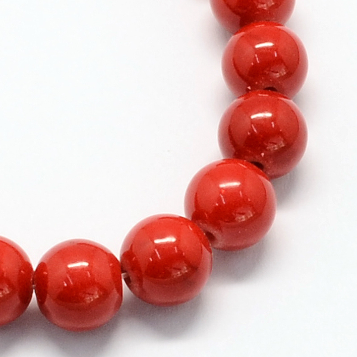 Tira de cuentas de jade natural de 6 mm para joyería