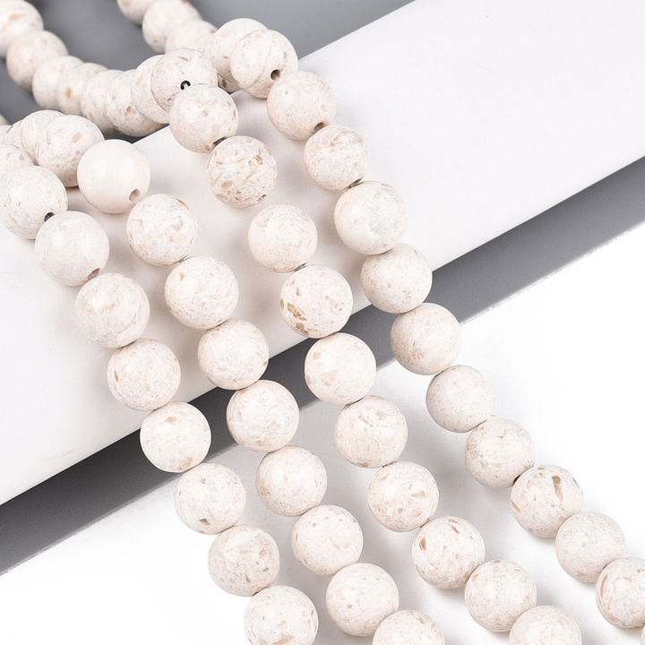 Tira de fósil sintético de 8.5 mm para joyería
