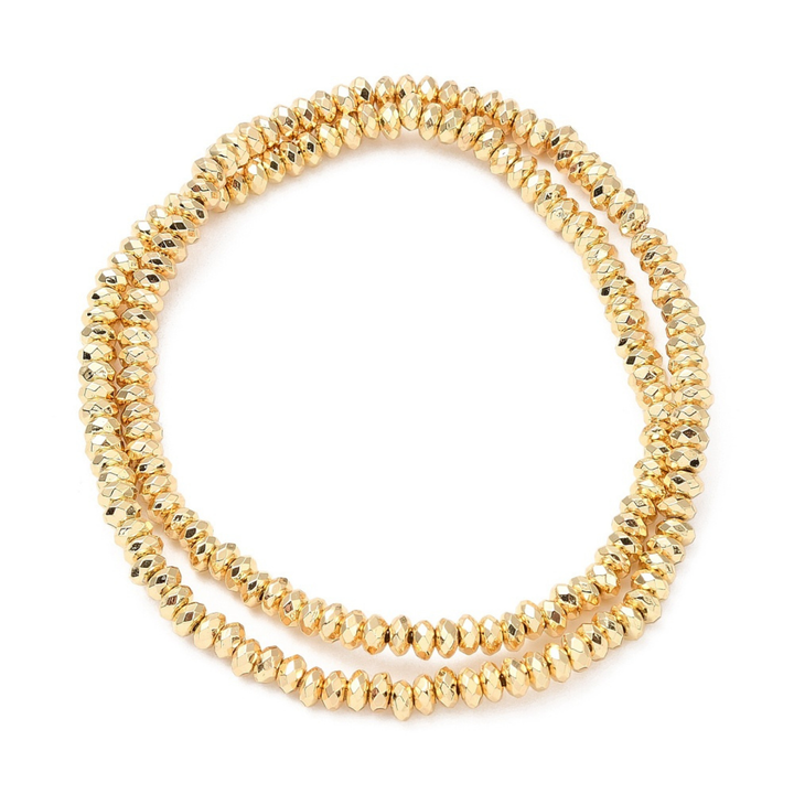 Tira de hematita de 4 mm para joyería