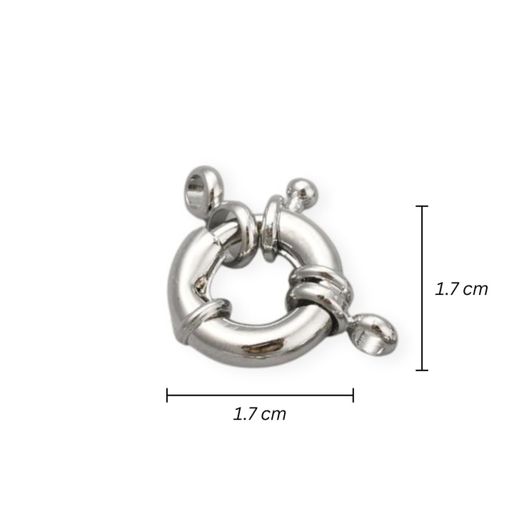 Medida para Broche tipo marinero de chapa de platino