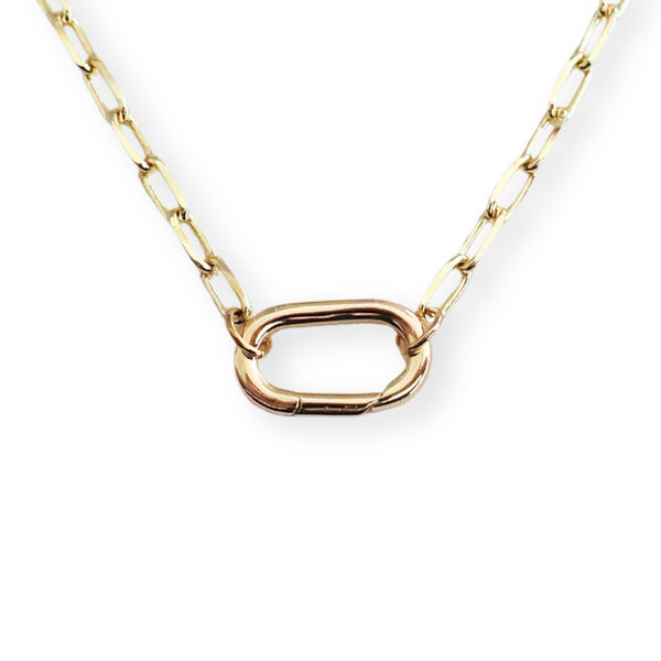 Cadena con broche ovalado