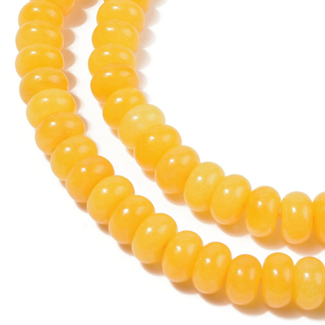 Tira de jade natural de 10 mm para joyería