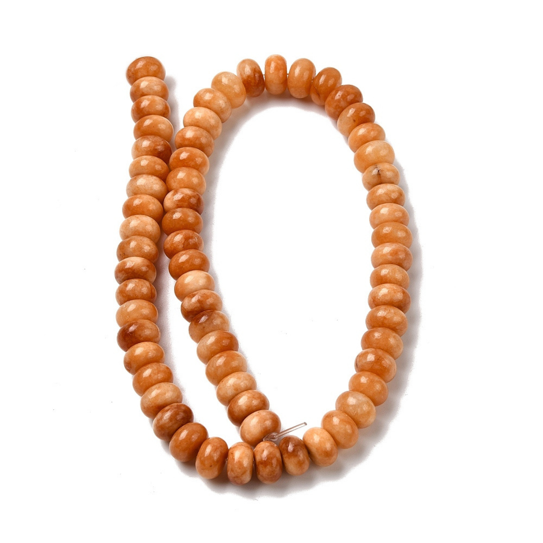 Tira de jade natural de 10 mm para joyería