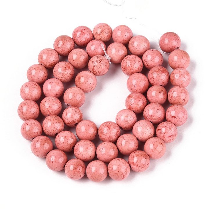 Tira de fósil sintético de 8.5 mm para joyería