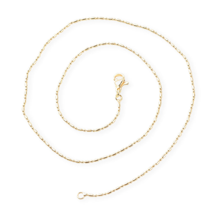 Detalles de Cadena de chapa de oro con broche tipo perico