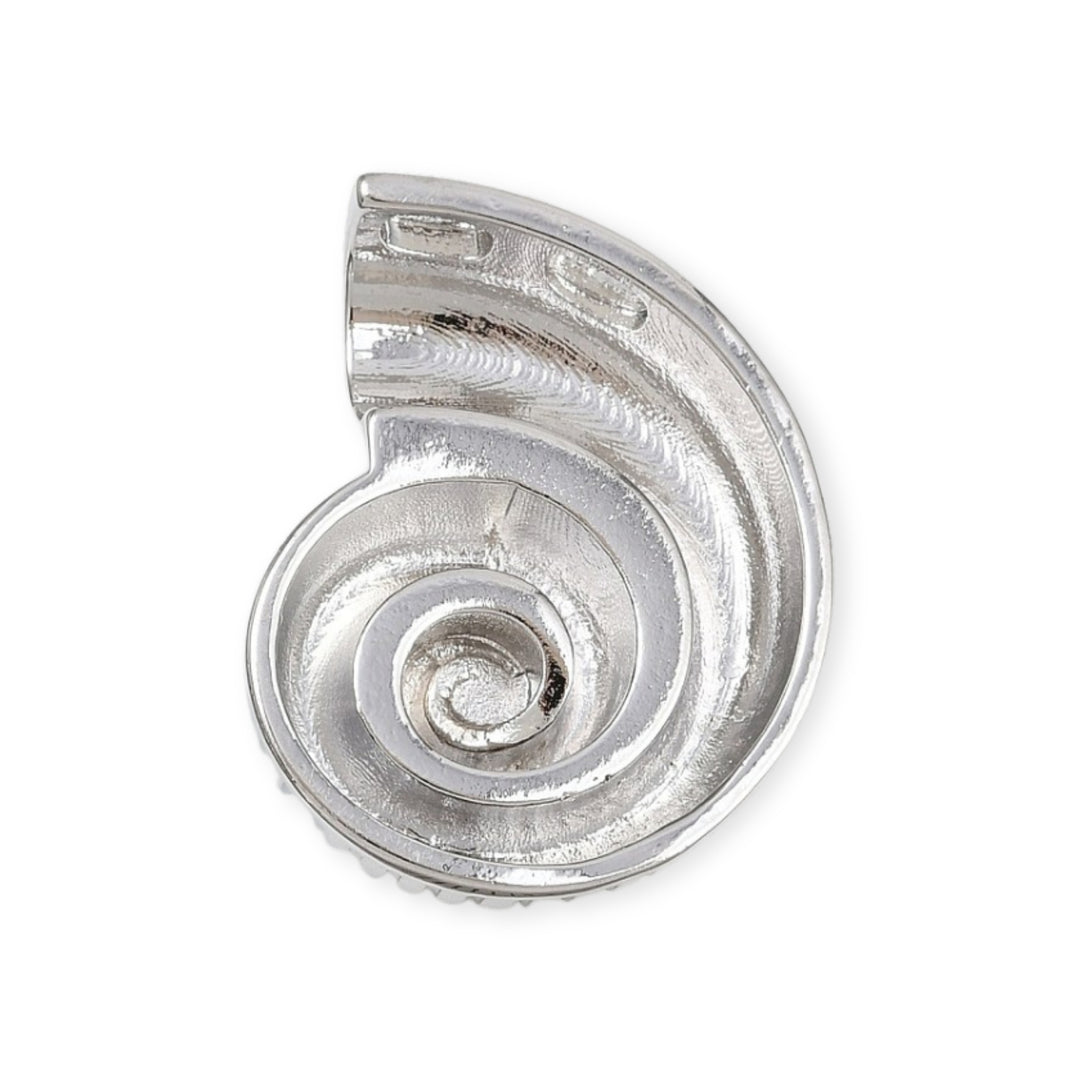 Detalles de Dije de caracol de chapa de oro plateado