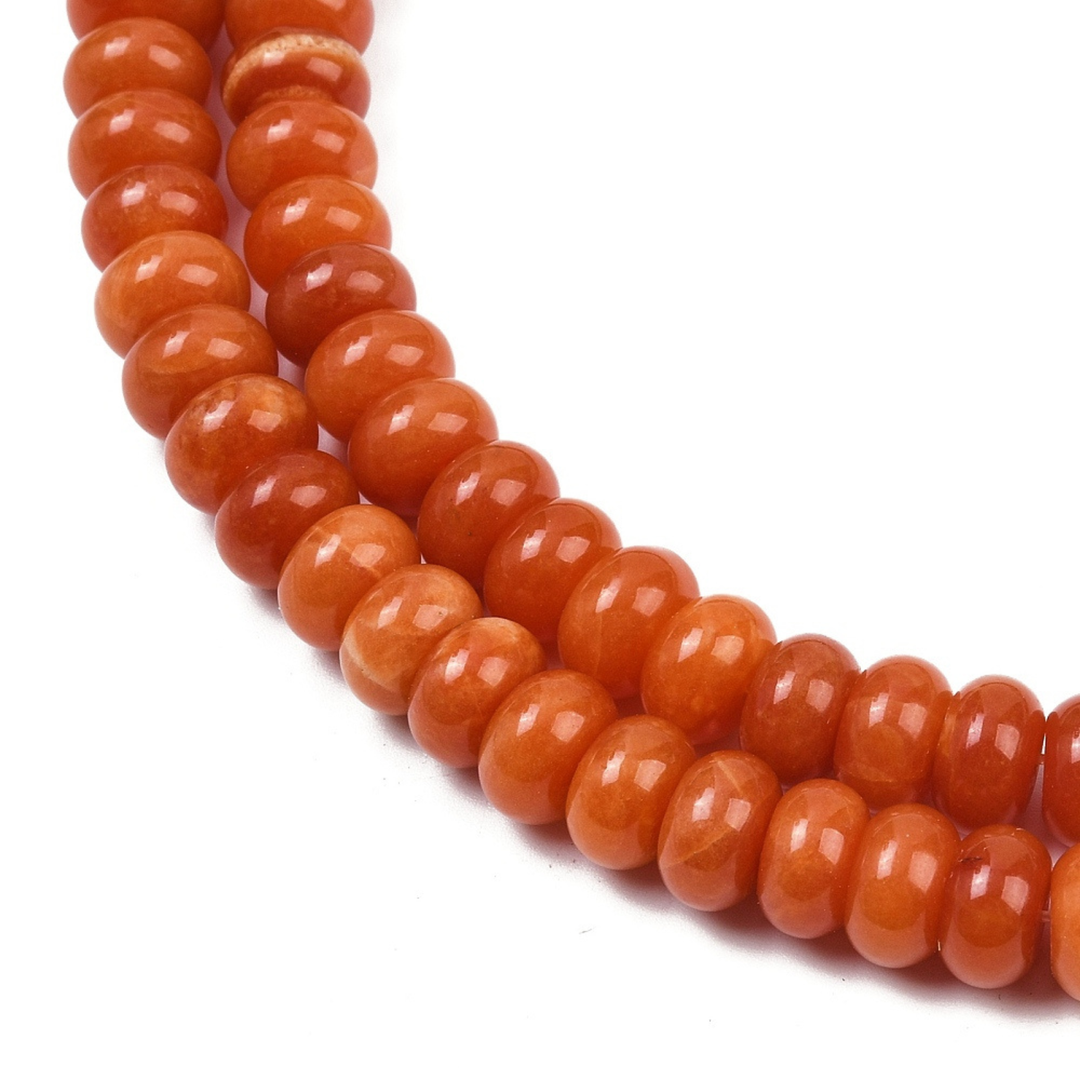Tira de jade natural de 10 mm para joyería