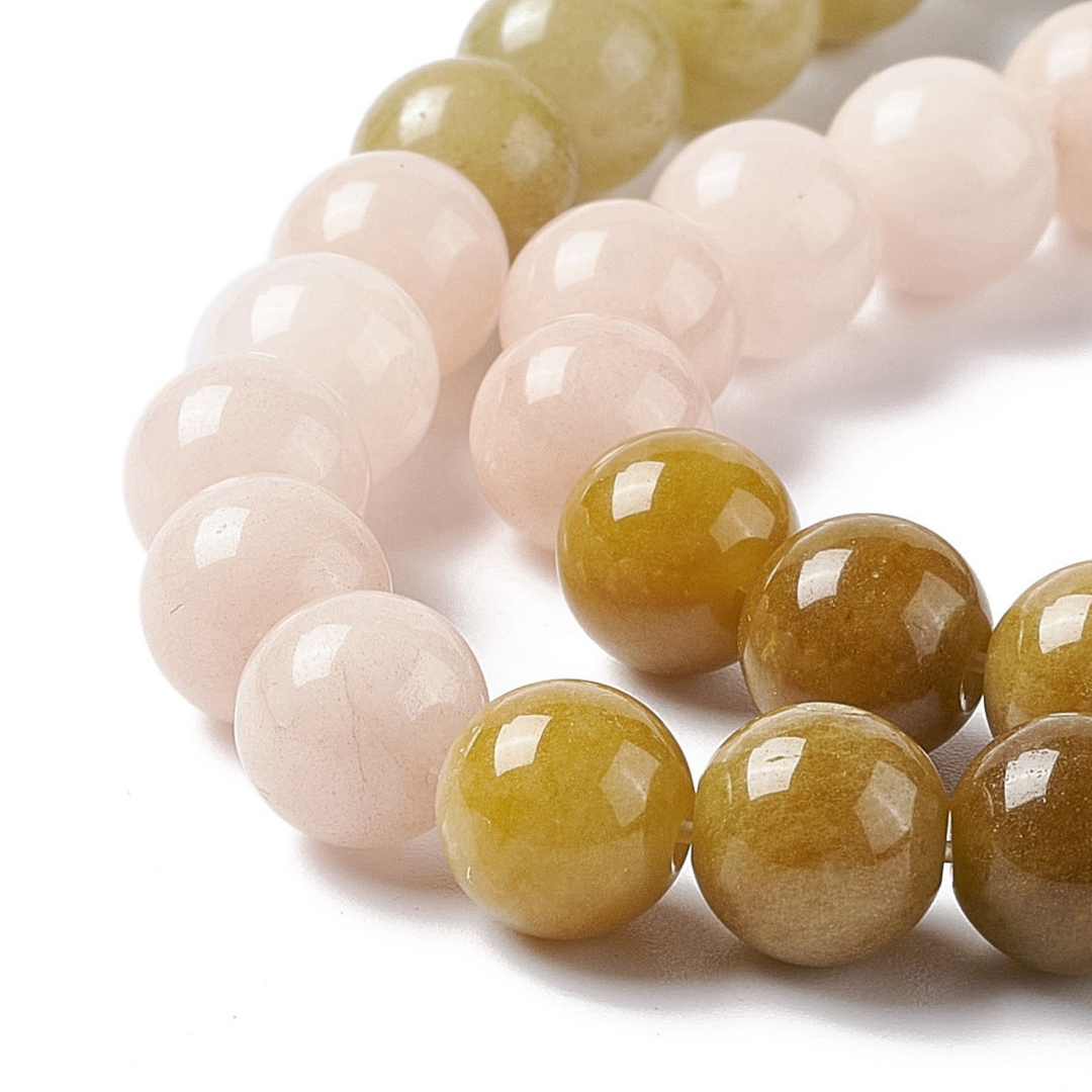Tira de cuentas de jade natural de 8 mm para joyería