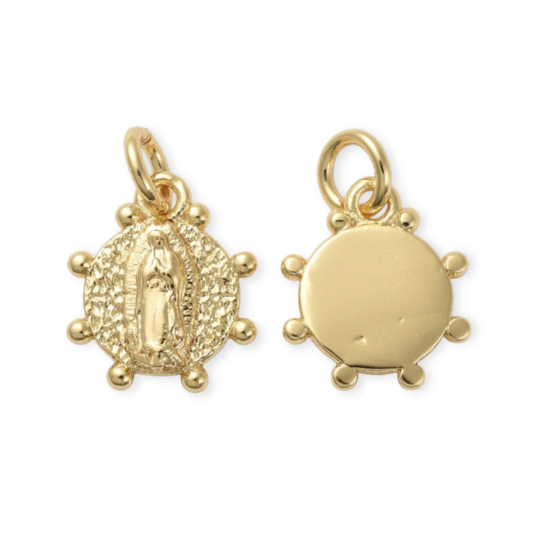 Detalles de Dije de virgen de guadalupe de chapa de oro