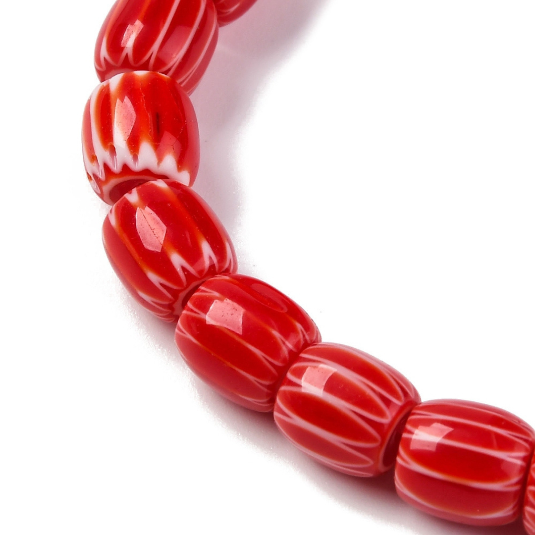 Tira de cuentas de murano de 7.5 mm para joyería